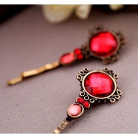 Free shipping-20pcs/lot fashion ornments classic crystal hairpin hoop gemstone hairpin/vogue colorful hairclip/hair accessories