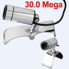 10pcs/lot USB 2.0 30.0M metal Camera HD Webcam Camera Web Cam with MIC for Computer PC Laptop Free Shipping 