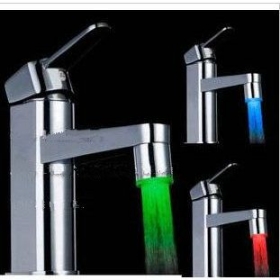 LED color faucet LED temperature control three color luminescence faucet