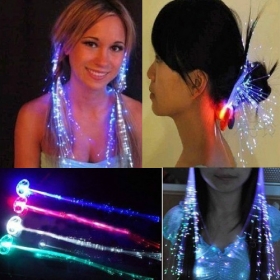wholesale -Colorful Flash LED Braid Novelty Decoration for Halloween Christmas Party Holiday 