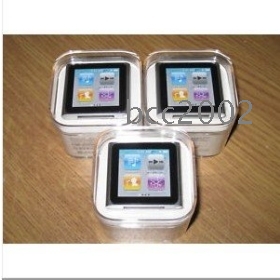  Free Shipping  2GB/4GB/8GB 6th  MP3 MP4 PLAYER 1.8 inch Touching Screen With FM distinctive Christmas gift 