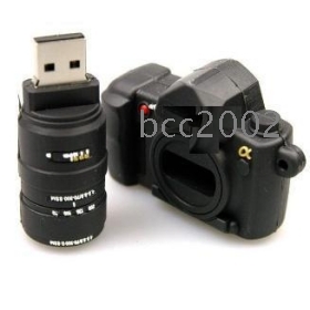 wholesale Free shipping promotional gift camera USB flash drive 1G/2G/4G/8G16GB,branded high speed from factory#1104