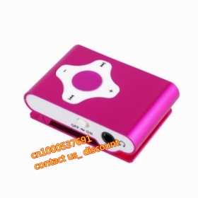 50pcs/lot Free Shipping Mini Fashoin Clip Metal USB MP3 Music Media Player Support 2- 8GB Micro SD