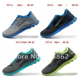 Free shipp 2012 Fashion Men's free running shoes Brand sport shoes 4.0 Style breathable sneakers Leisure shoes outdoor footwear Size:7 8 9 10 11