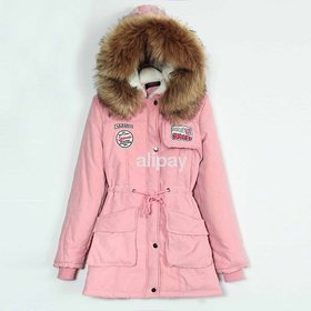 Winter Women's thick waist hooded detachable fur collar code lamb Plush cotton-padded coat jacket Multi Color Plus Size:S - XXL 