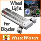 Drop Shipping Colorful Rainbow 32 LED Wheel Signal Lights for Bikes Bicycles Fixed on Cycle Spoke 