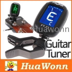 High quality Black LCD Clip-on Guitar Tuner Electronic Digital Chromatic Bass Violin Ukulele I101B Free Shipping 