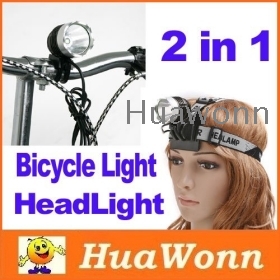 Drop Shipping CREE XML XM-L  LED Bike Bicycle Light HeadLight HeadLamp 1200LM 9W WH8030 Freeshipping 