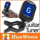 High quality Black LCD Clip-on Guitar Tuner Electronic Digital Chromatic Bass Violin Ukulele I102 Free Shipping 