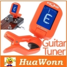 High quality Orange LCD Clip-on Guitar Tuner Electronic Digital Chromatic Bass Violin Ukulele I102O Free Shipping 