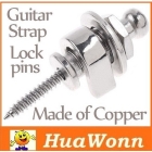 High quality Schalla Guitar Strap Lock Pins, of Copper,Sliver color