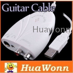 High quality Mini USB Interface Audio Guitar  Cable to PC  I23 Free shipping 