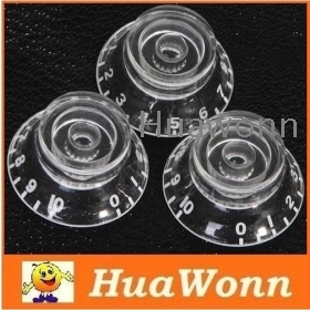 High quality Acrylic Guitar Speed Knobs Volume Tone Control Buttons Replacement 3PCS/set 8 