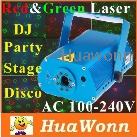 High quality Mini Projector Laser Stage Voice-control 150mW Green&Red Laser DJ Party Stage Lighting Light Moving Party 