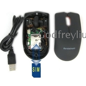  GSM SIM Card hidden Ear Bug Surveillance Monitor listener Lenovo GSM  Mouse 