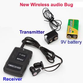 New 2013 Wireless Bug Covert RF FM Audio Spy Kit Listening Device Easy Operation