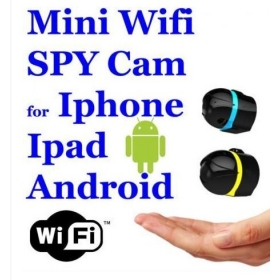 Mini AI Ball Wifi Spy IP kamera Vezeték nélküli IP kamera webkamera Cam Surveillance System SecurityCamer + állvány és adapter