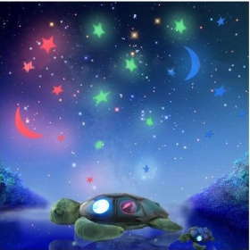 new the fifth  Romantic Projector  Colorful Star   Twilight Turtle Night Light Star Projector Lamp