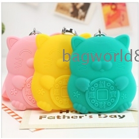 Lazy corner coimbra  household South Korea lovely female silicone car key bag key key ring 13224 