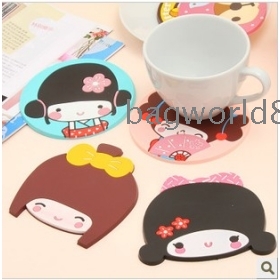 Cartoon silica gel heat insulation cup mat K0189 eat mat 