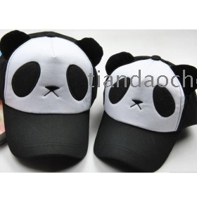 Parent-child cap couple cap panda ears peaked cap can be adjusted