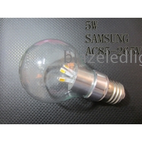 10X 5W E27 Led  Light 360 Degree with Size D60*H111mm Candle Bulbs  Leds-Free Shipping