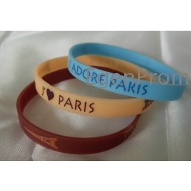 500pcs/lot custom rubber wristbands for events & promotions gift EG-WBP001, solid color silicone bands with printting texts & logo