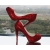 Red Color Fashion Ladies Shoes, 4 Inch High Heel Platforms Red Crystal Shoes Round Toe Diamond 4-10 Free Shipping