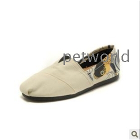 The new flat canvas shoes ladies leisure fashion hand-painted loon shoes 