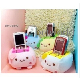 Pluszowe zabawki bardzo piękne fasoli komórek twaróg posiadacz telefonu Japoński komórek tofu posiadacz telefonu pluszowy telefon komórkowy prezent ślubny