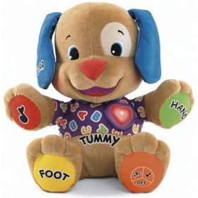 La risa y el amor de Fisher-Price juegan al perro musical del perrito tienen colores del alfabeto Los juguetes educativos del bebé del perro de la música del precio de Fisher fijan nuevos originales del envío libre rápido de la fábrica