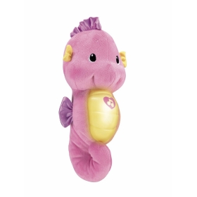 10pcs beaucoup Baby Bedtime Favorite Lighten Jouets Fisher-Price Ocean Wonders Apaiser et Glow Seahorse Pink Baby Bedtime Couleur jouets avec musique douce et lumière rapide Livraison gratuite Bleu et rose comme un ensemble