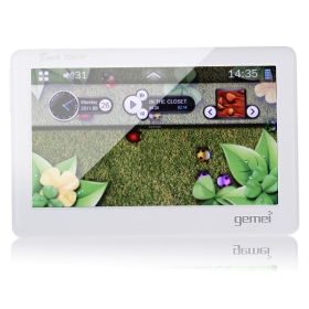 2012 new 7inch High-definition Touchscreen eBook Reader Video Music MP4/MP5 Player (4GB, White)