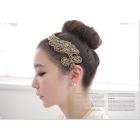 2012Wholesales 12pcs/lot Korean fashion Ribbon Crystal Flower Hairband/DIY Hair Jewelry, Headband Accessory Free Shipping