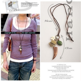 Free Shipping! 3pcs/lot 100% Guaranteed Multi- Necklace /Statement Necklace, Wood Horn,Flower, Fruit Pendants, Hot Sale