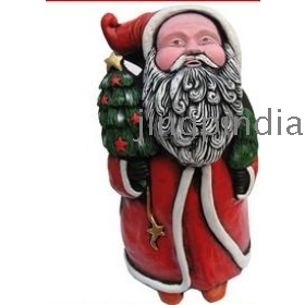  charcoal carving handicraft wedding gift Santa Claus