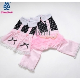 Pet clothing dog clothes new melting weak pink  dress black flakes 