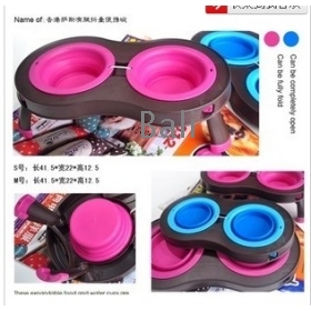 The pet dog basin bowl bowl traveling convenient 