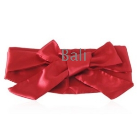 Big bowknot silk han2 ban3  wide lady belt ornaments crony fashionable waist seal 