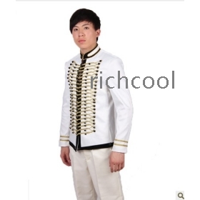 Chorus stage performance costumes dress/clothing/modern dance garments LiLing Chinese tunic suit white tie 