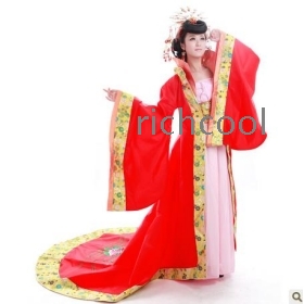 Ancient costume clothes tang dynasty imperial concubine imperial concubine clothing ancient costume red trailing ancient costume 