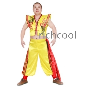 Male HuangMinZu clothing/the han nationality clothing/yangko clothing/dance garments/stage clothing/performance clothing 