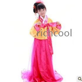 Ancient costume clothing festival children performance clothing  Korea's national dance clothes 