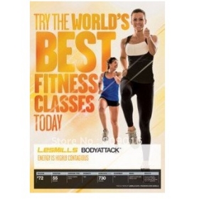 Free Shipping Wholesale Hot BODY ATTACK 72 HD DVD+CD Bodyattack72