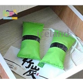 Weikang kwaliteit goederen borst auto vochtwerende vochtige bamboe houtskool pakket te versieren in aanvulling op smaak met methanol wktb038