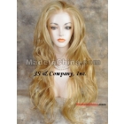 FRENCH  FRONT WIG Long Wavy Blonde mix hot sale