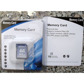 ADATA 64GB SDHC CLASS 10 MEMORY CARD IN RETAIL PACKAGING n-b4