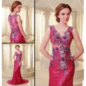 Ultimate luxury crystal Korea Korean dress bridal dress wedding toast dress evening dress xj55119 