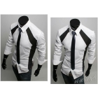 Free shipping - New Men's Slim Korean shirt men's casual long-sleeved shirt T shirt shirts 1401 M L XL