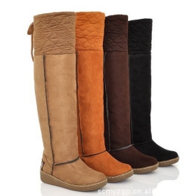 Bottes épaissir des femmes bottes de neige occasionnelles en peluche grandes chaussures d'hiver de taille Livraison gratuite --- 47